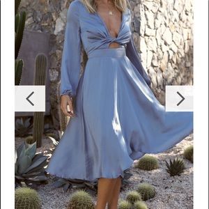 Billy J Boutique Steel Blue starry nights dress